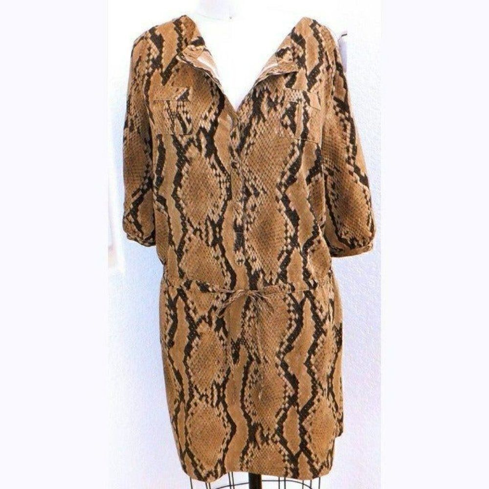 Reynah tunic style animal print dress